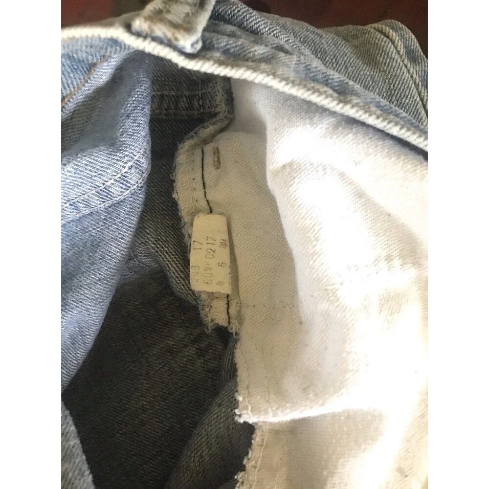 Vtg Levi's Big Bell Bottom Jeans 684-0217 Orange‎ Tab 32x33